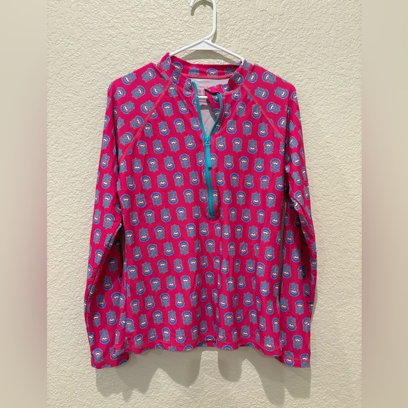 J Crew Rash guard swim top size XL pink - Picture 1 of 8